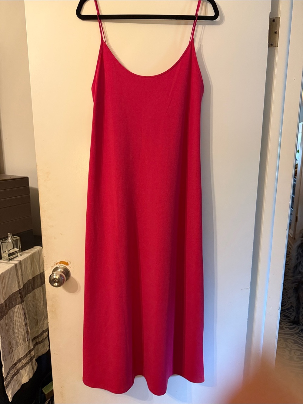 Zara Fuchsia Slip Maxi Dress